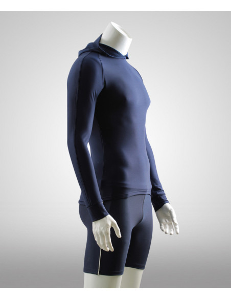 Long sleeve Thermo Cappuccio Navy Men