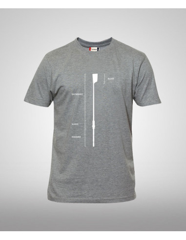 Freizeit Shirt «Oar» Grau/Weiß